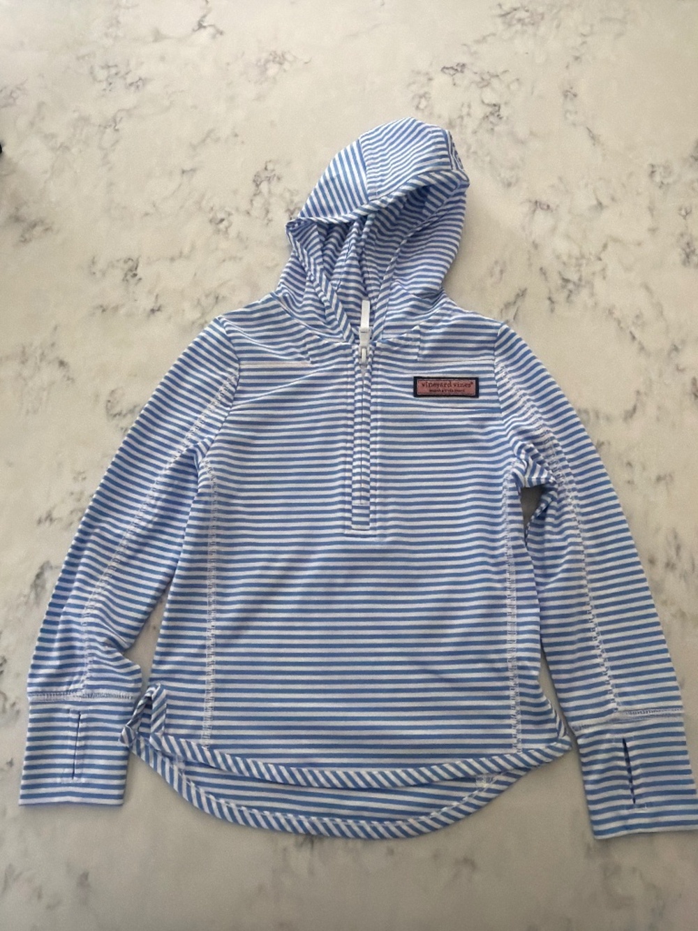 Vineyard Vines Quarter Zip Performances Materials Hooded Shirt